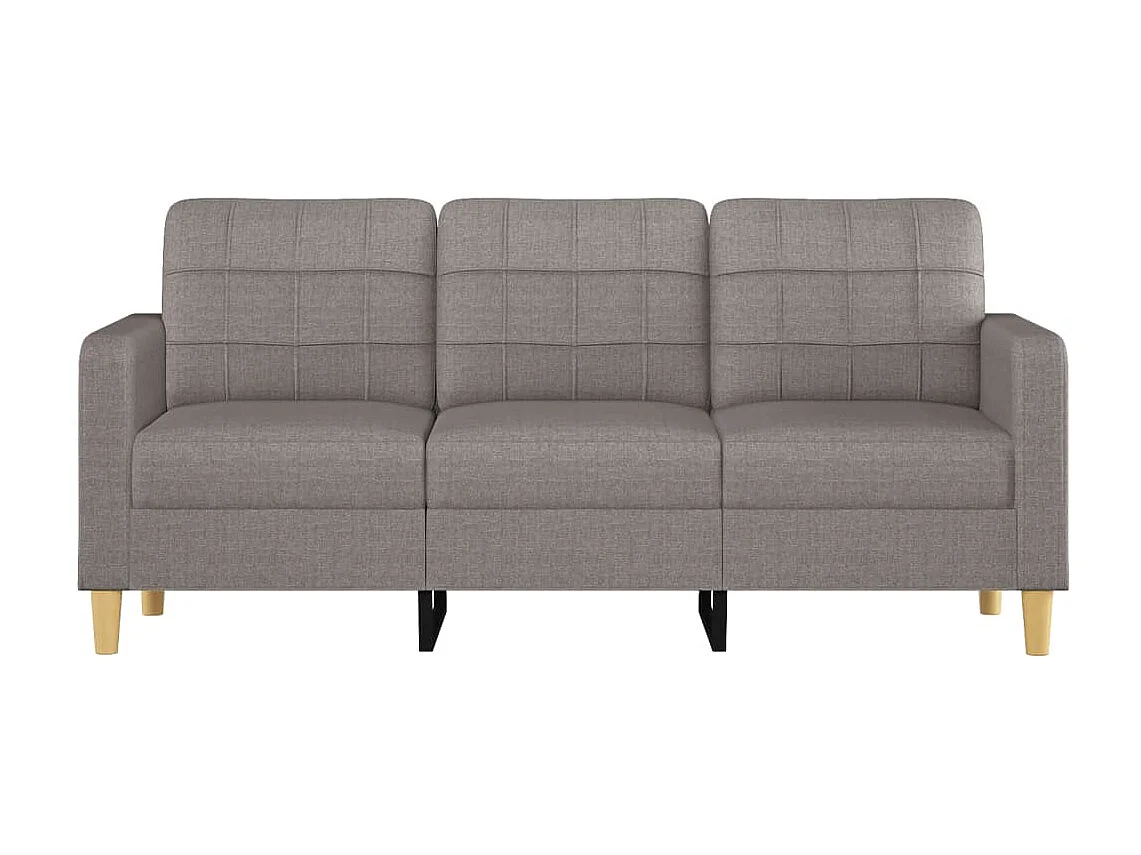 Canapé à 3 places Taupe 180 cm Tissu OID4165