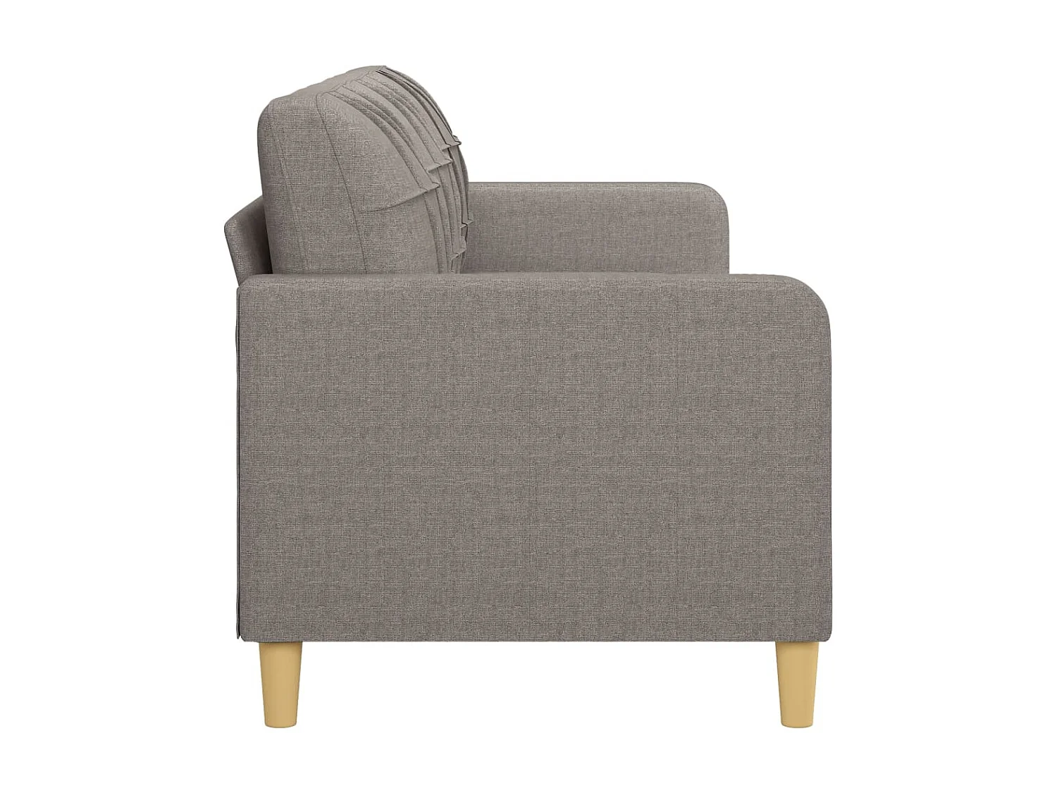 Canapé à 3 places Taupe 180 cm Tissu OID4165