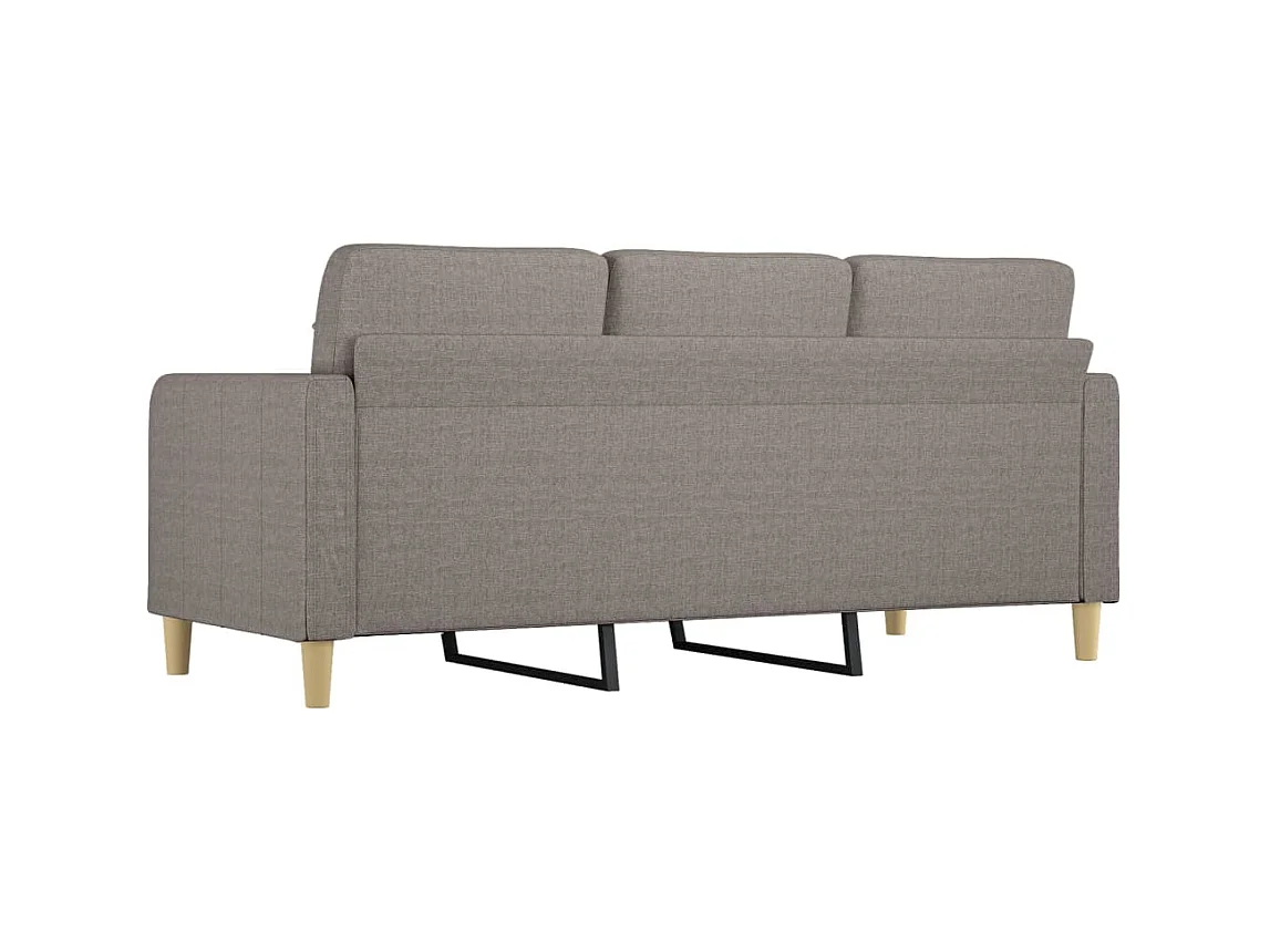 3-Sitzer-Sofa | Wohnzimmersofa Taupe 180 cm Stoff -gkd848447