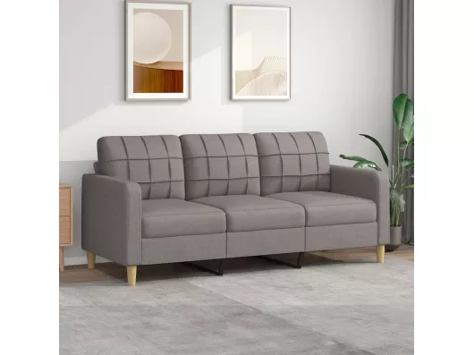 Kauf Unique 3-Sitzer-Sofa | Wohnzimmersofa Taupe 180 cm Stoff -gkd848447