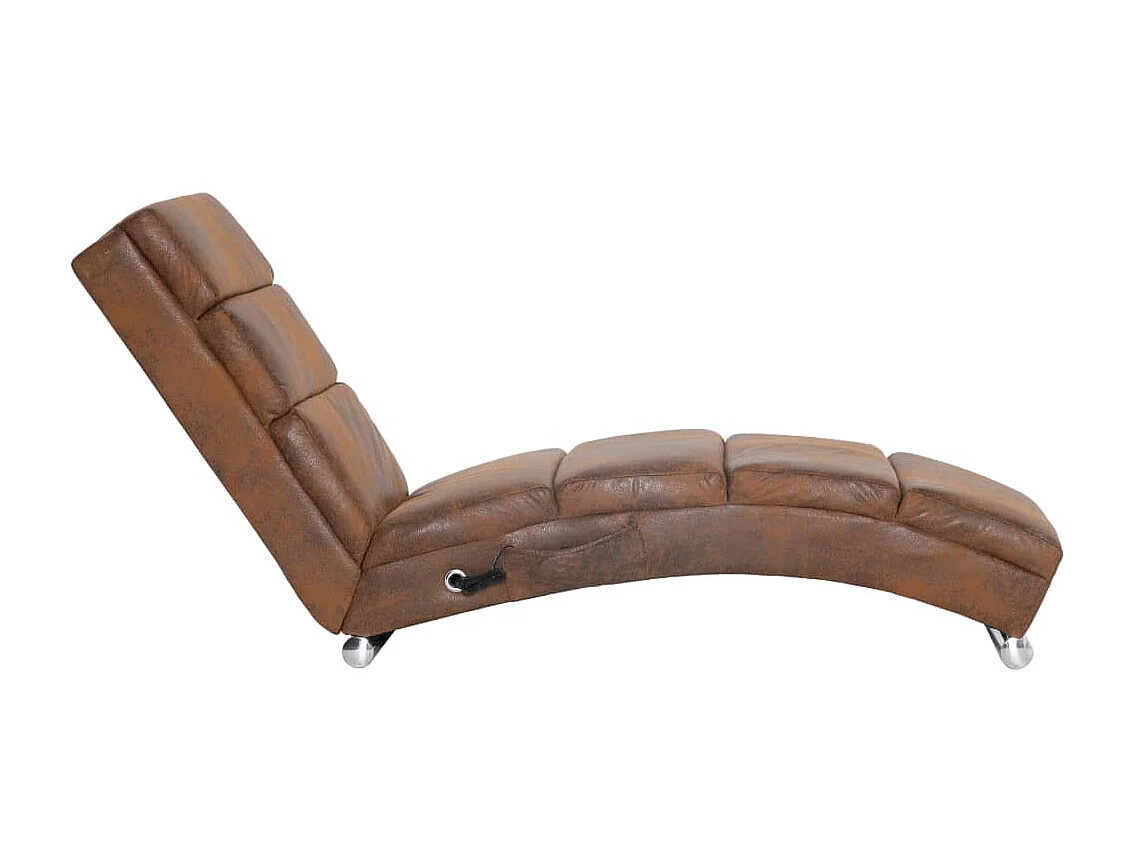 Canapé de massage Marron Similicuir daim BE79709