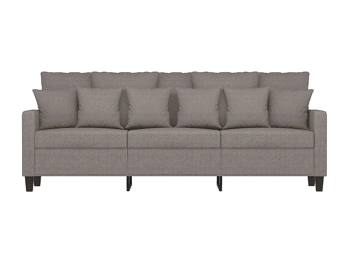 Sofá de 3 plazas de tela gris taupe 180 cm ES751556