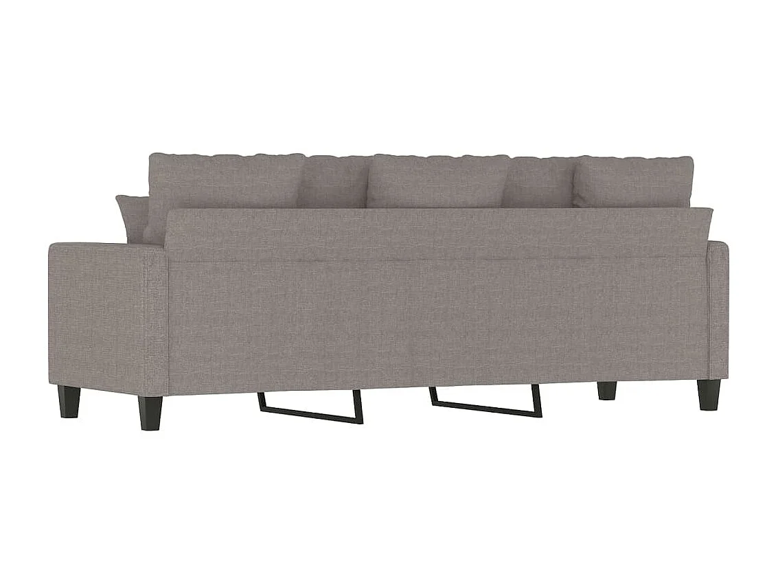 Sofá de 3 plazas de tela gris taupe 180 cm ES751556