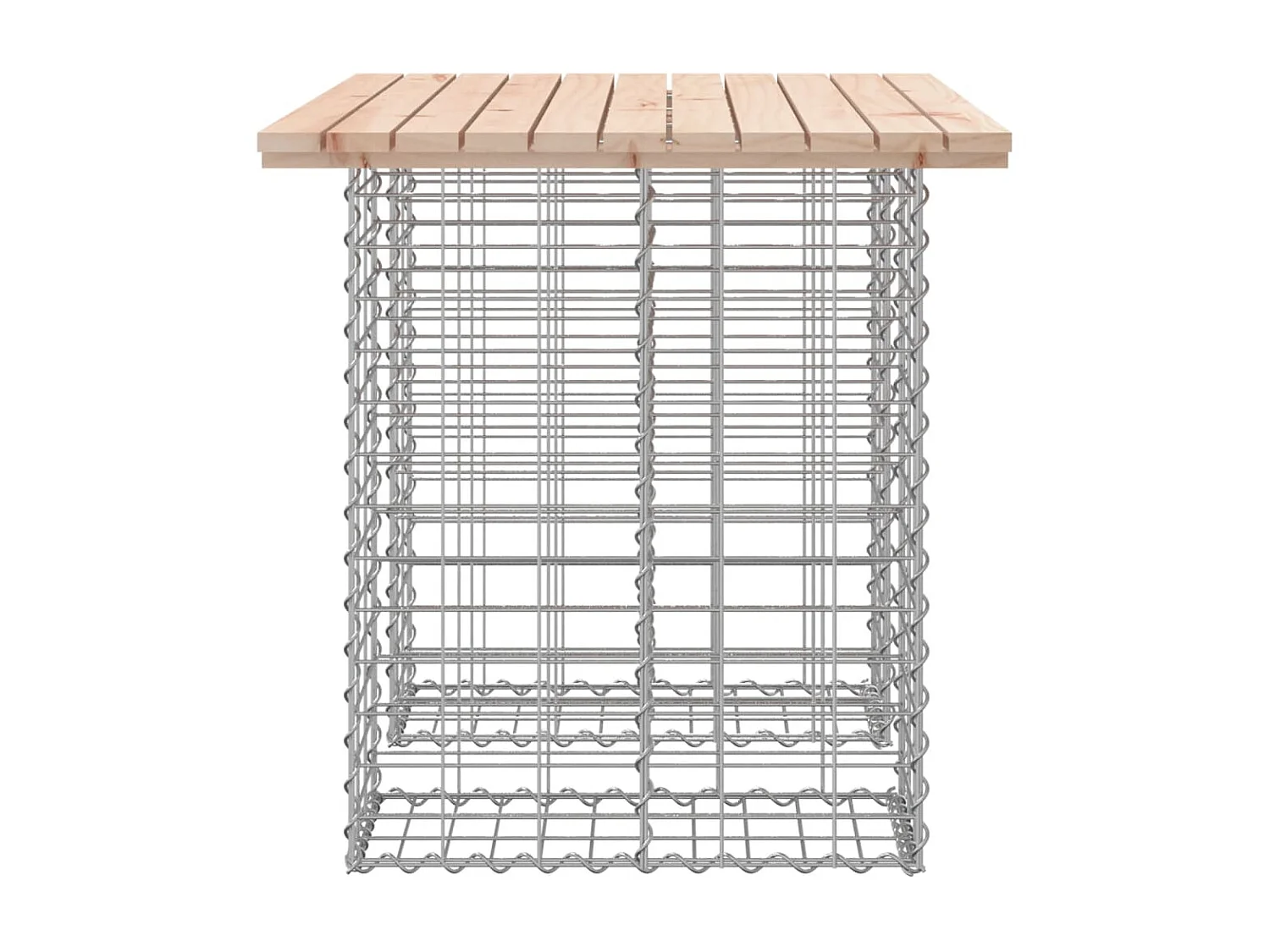 Banc de jardin design de gabion 100x70x72 cm bois massif de pin PEWV94733