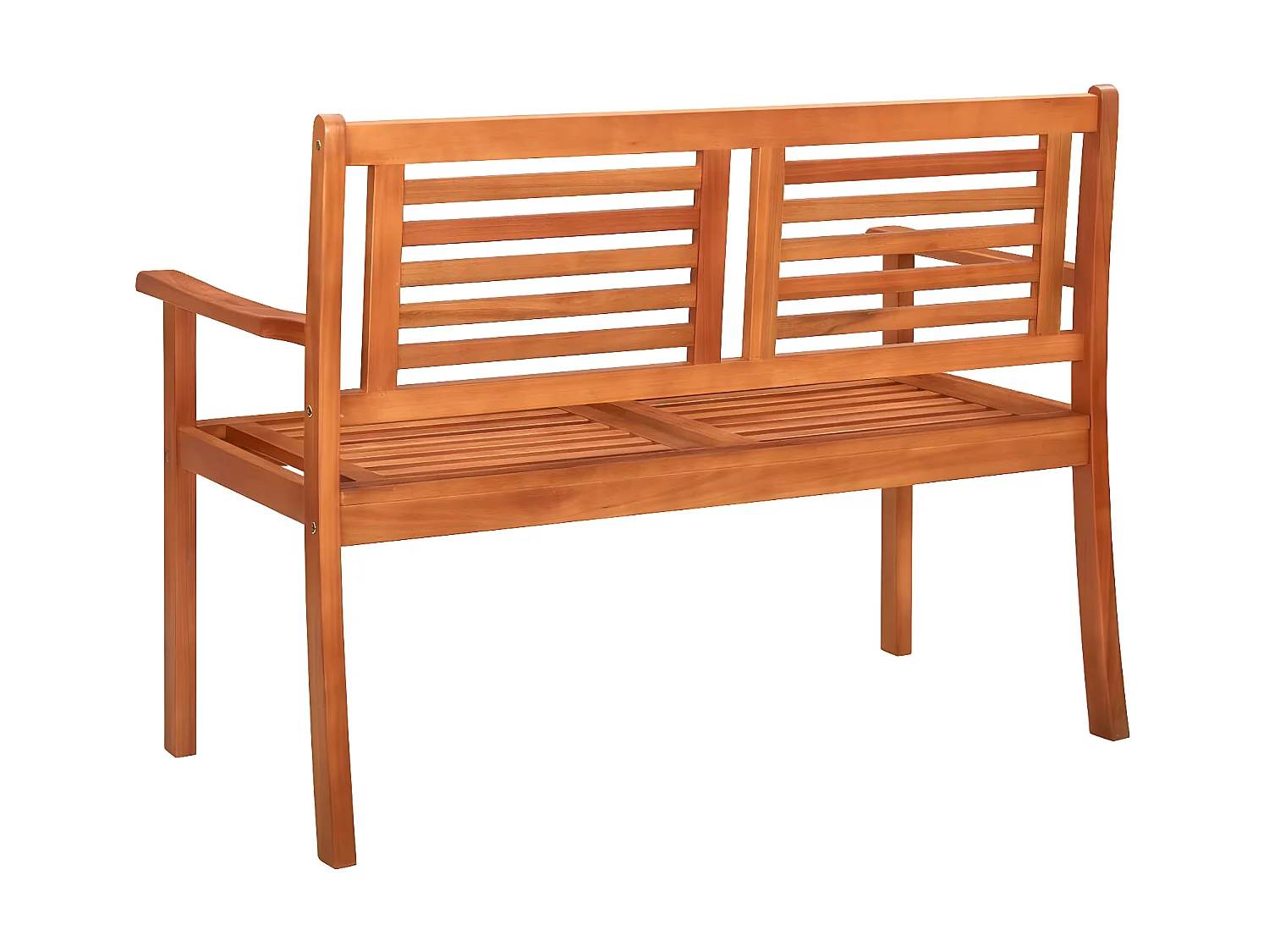 Banc de jardin 2 places avec coussin 120 cm Bois d'eucalyptus PEWV52793