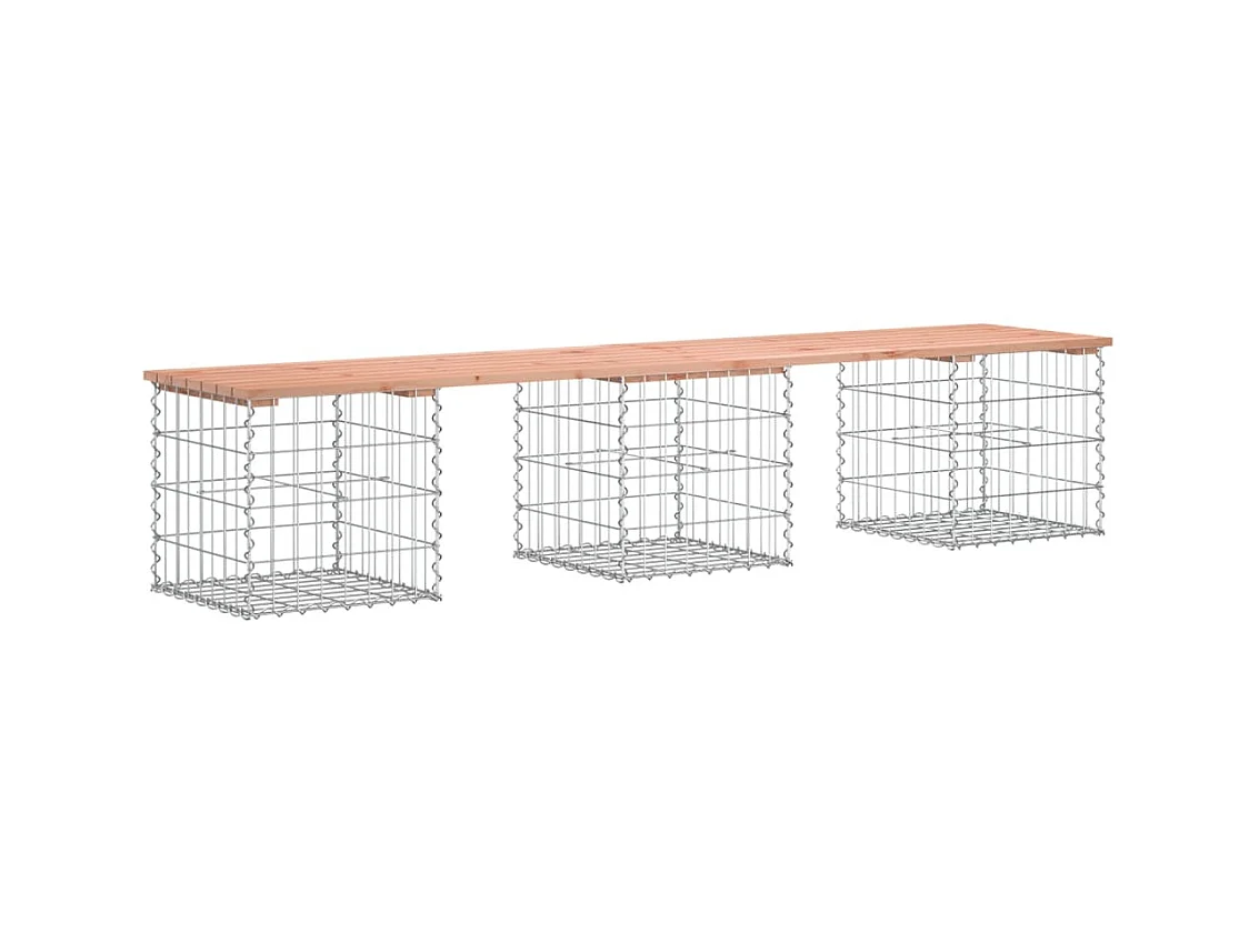 Tuinbank schanskorfontwerp 203x44x42 cm massief douglashout NL324947