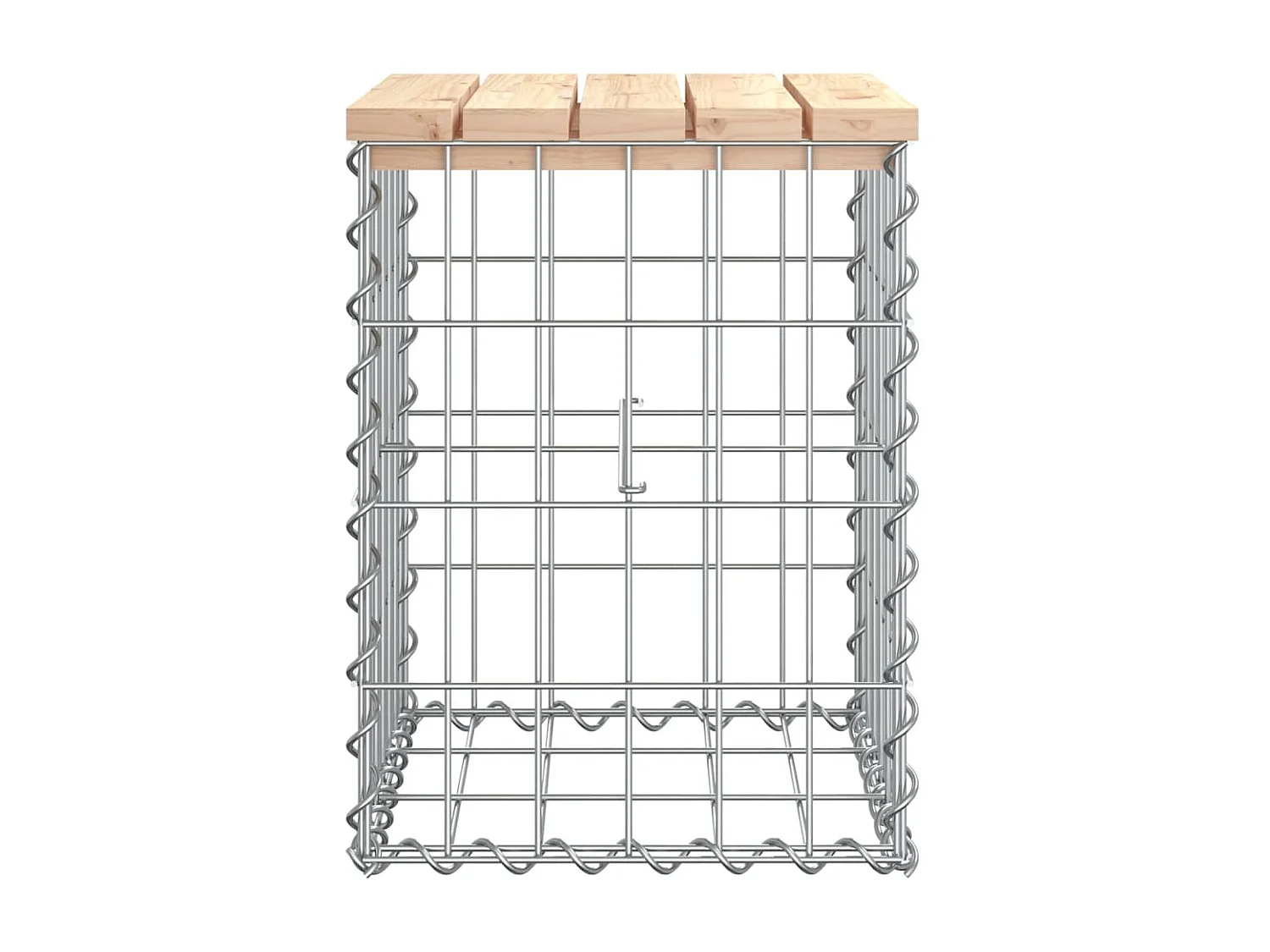 Banc de jardin design de gabion 33x31x42 cm bois massif de pin PEWV23839