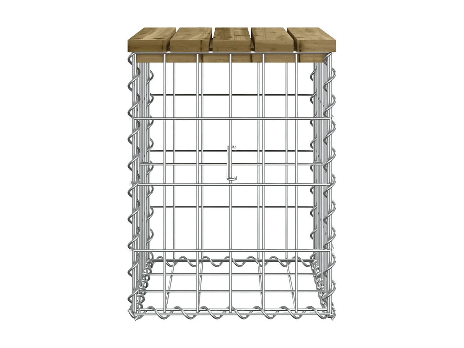 Banc de jardin design gabion 33x31x42 cm bois de pin imprégné PEWV57950