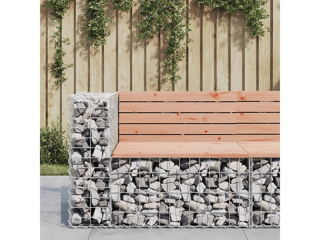 Tuinbank schanskorfontwerp 92x71x65,5 cm massief douglashout NL408283