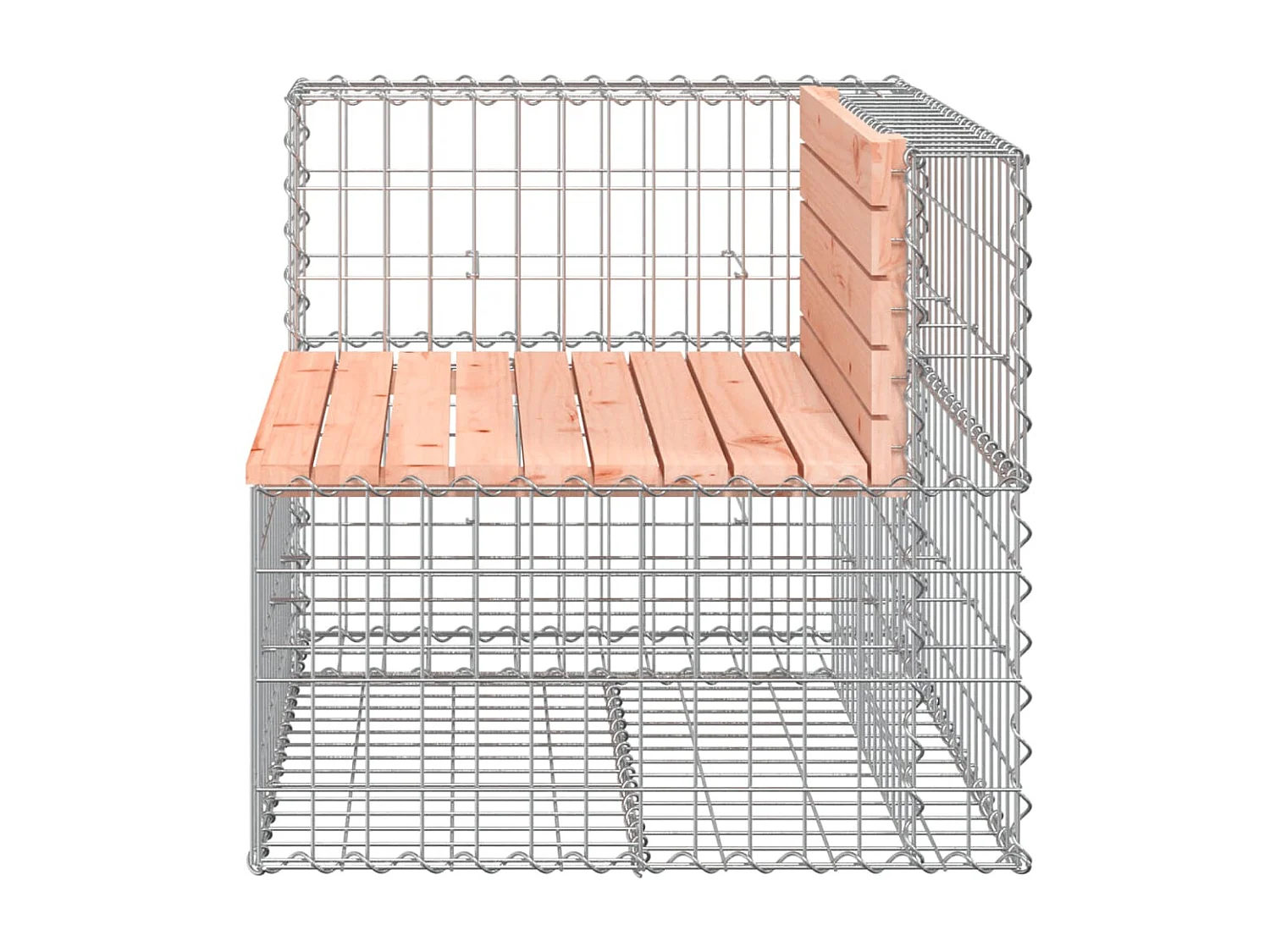 Tuinbank schanskorfontwerp 92x71x65,5 cm massief douglashout NL408283