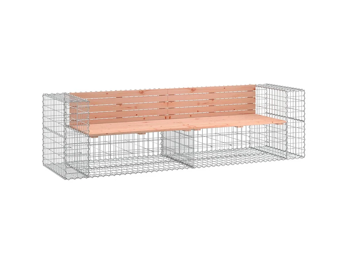 Banc de jardin design gabion 244x71x65,5 cm bois massif douglas PEWV21901