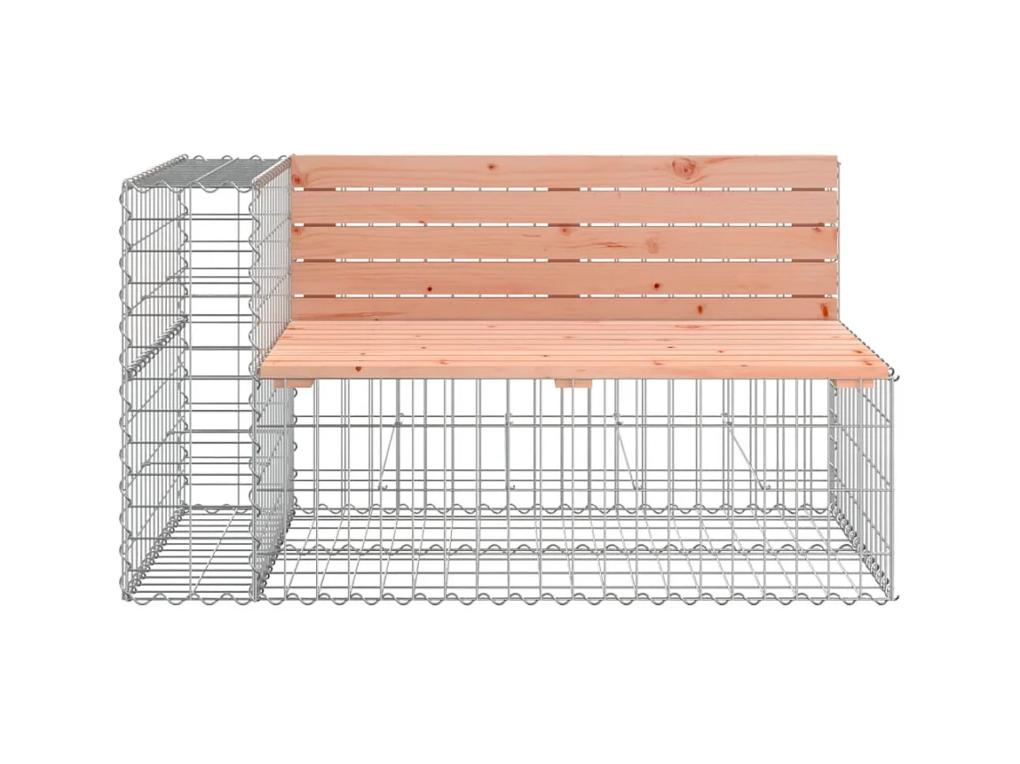 Banc de jardin design gabion 244x71x65,5 cm bois massif douglas PEWV21901