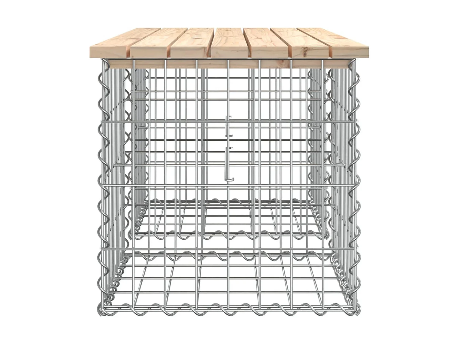 Banc de jardin design de gabion 103x44x42 cm bois massif de pin PEWV37147