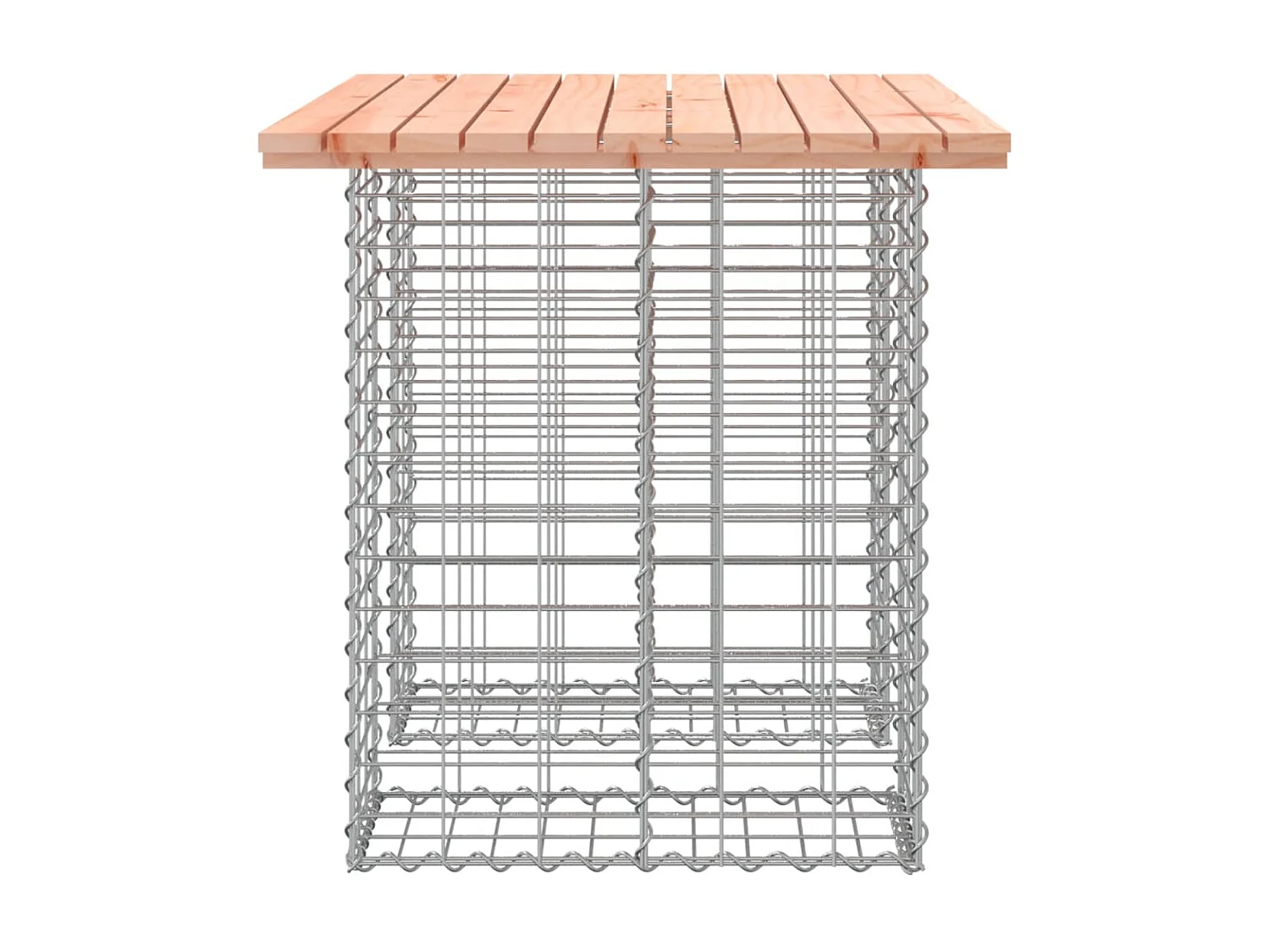 Banc de jardin design gabion 100x70x72cm bois massif de douglas PEWV91435
