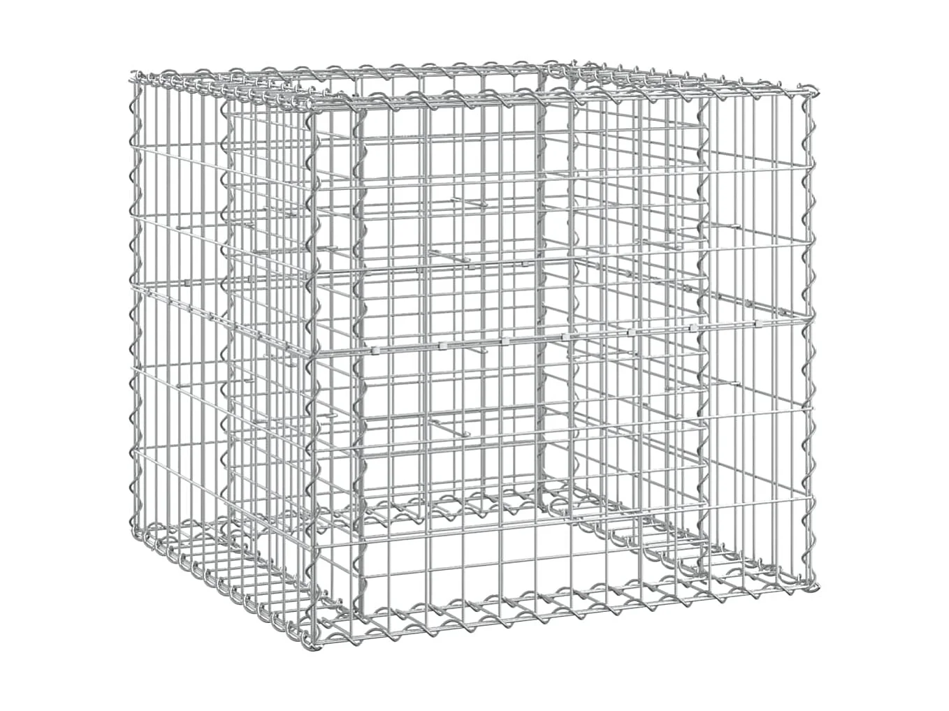 Banc de jardin avec panier en gabion bois massif de douglas PEWV70841