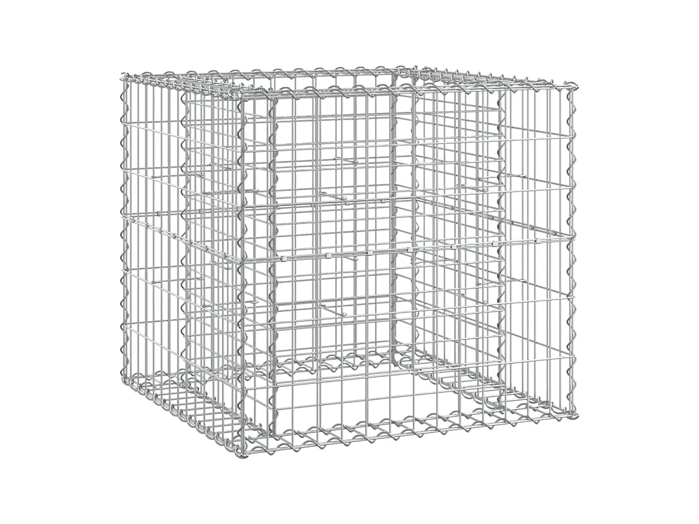 Banc de jardin avec panier en gabion bois massif de douglas PEWV70841