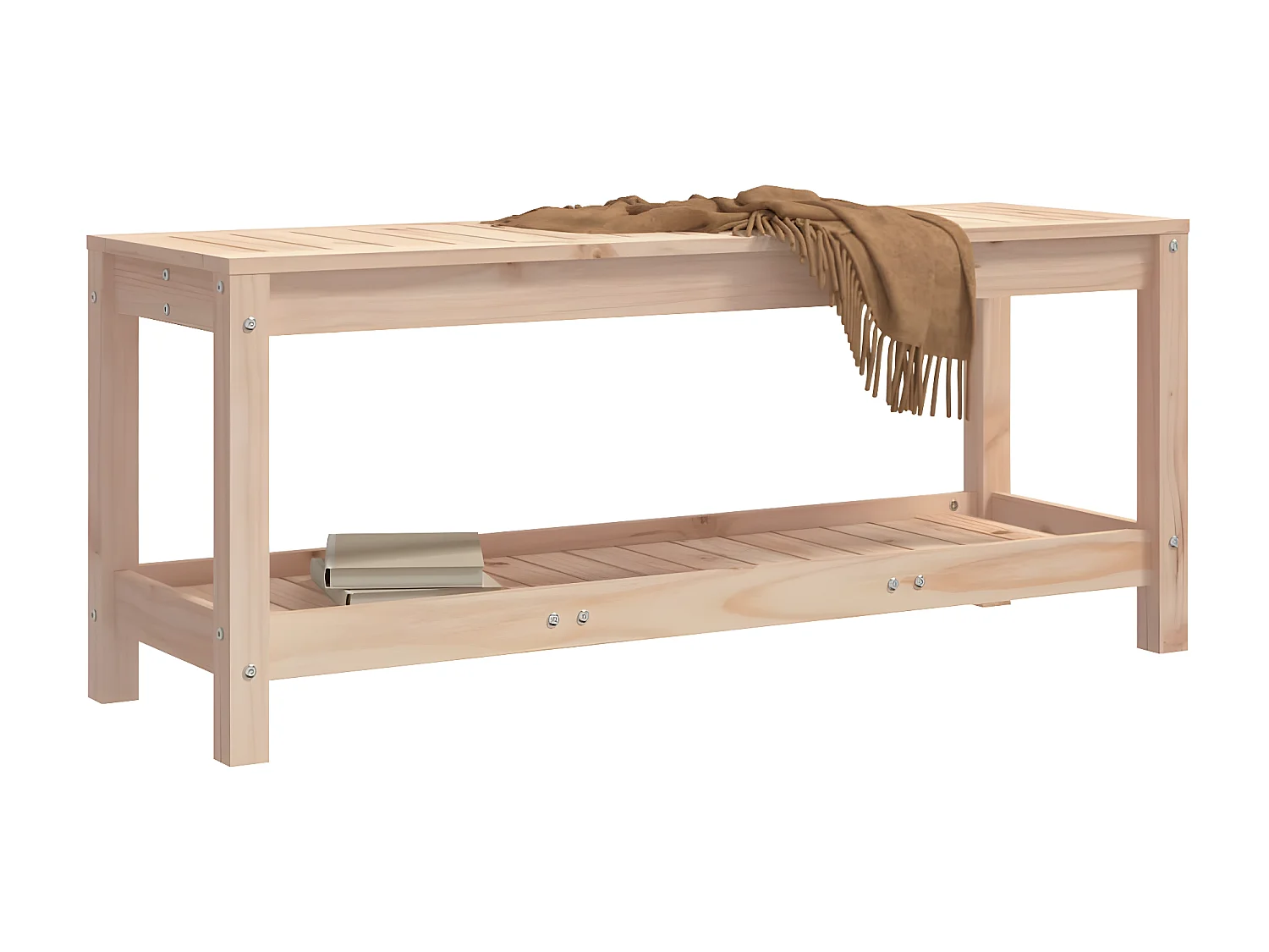 Banc de jardin 108x35x45 cm bois massif de pin PEWV51819