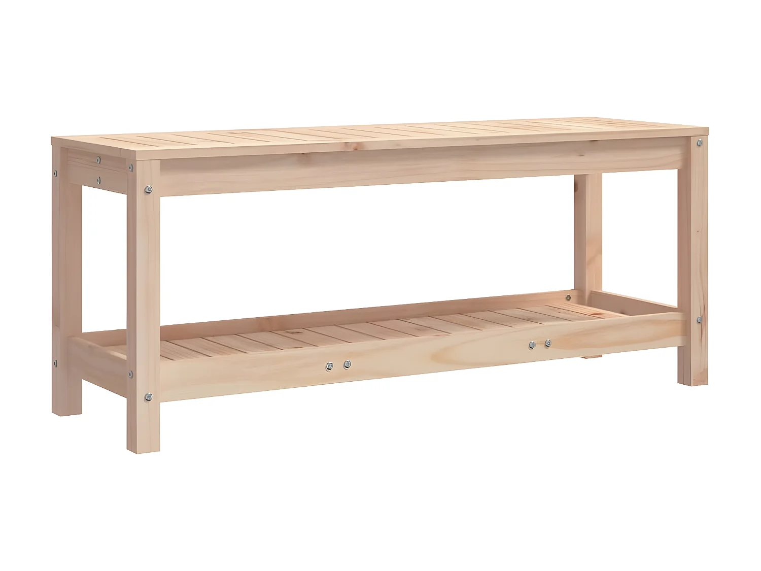 Banc de jardin 108x35x45 cm bois massif de pin PEWV51819