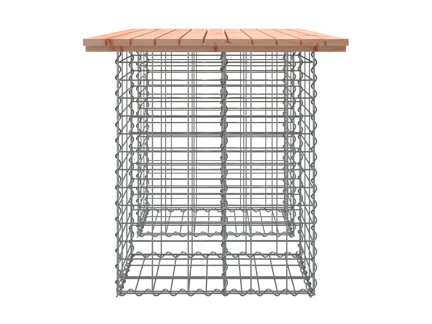 Banc de jardin design gabion 100x70x72cm bois massif de douglas PEWV53731