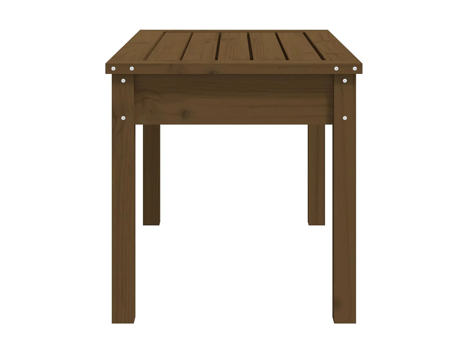 Banc de jardin marron miel 80x44x45 cm bois de pin massif PEWV83657