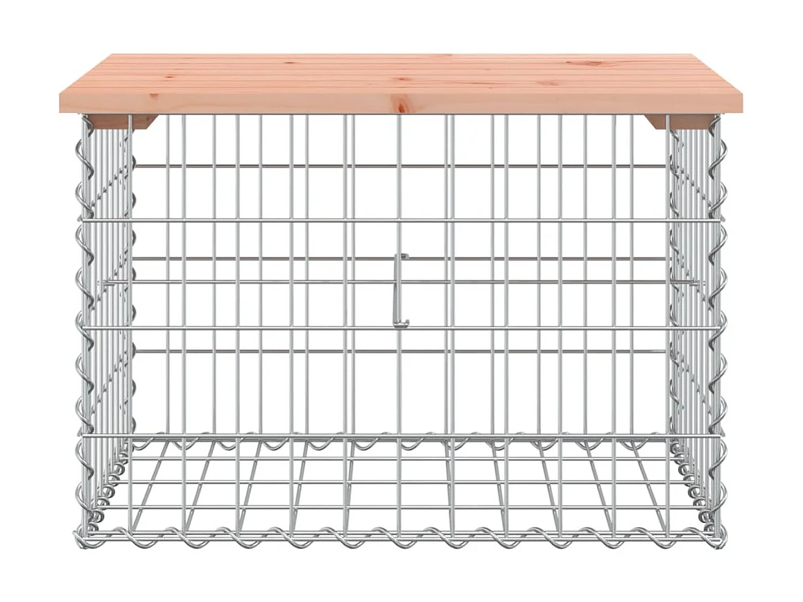 Tuinbank schanskorfontwerp 63x44x42 cm massief douglashout NL103703