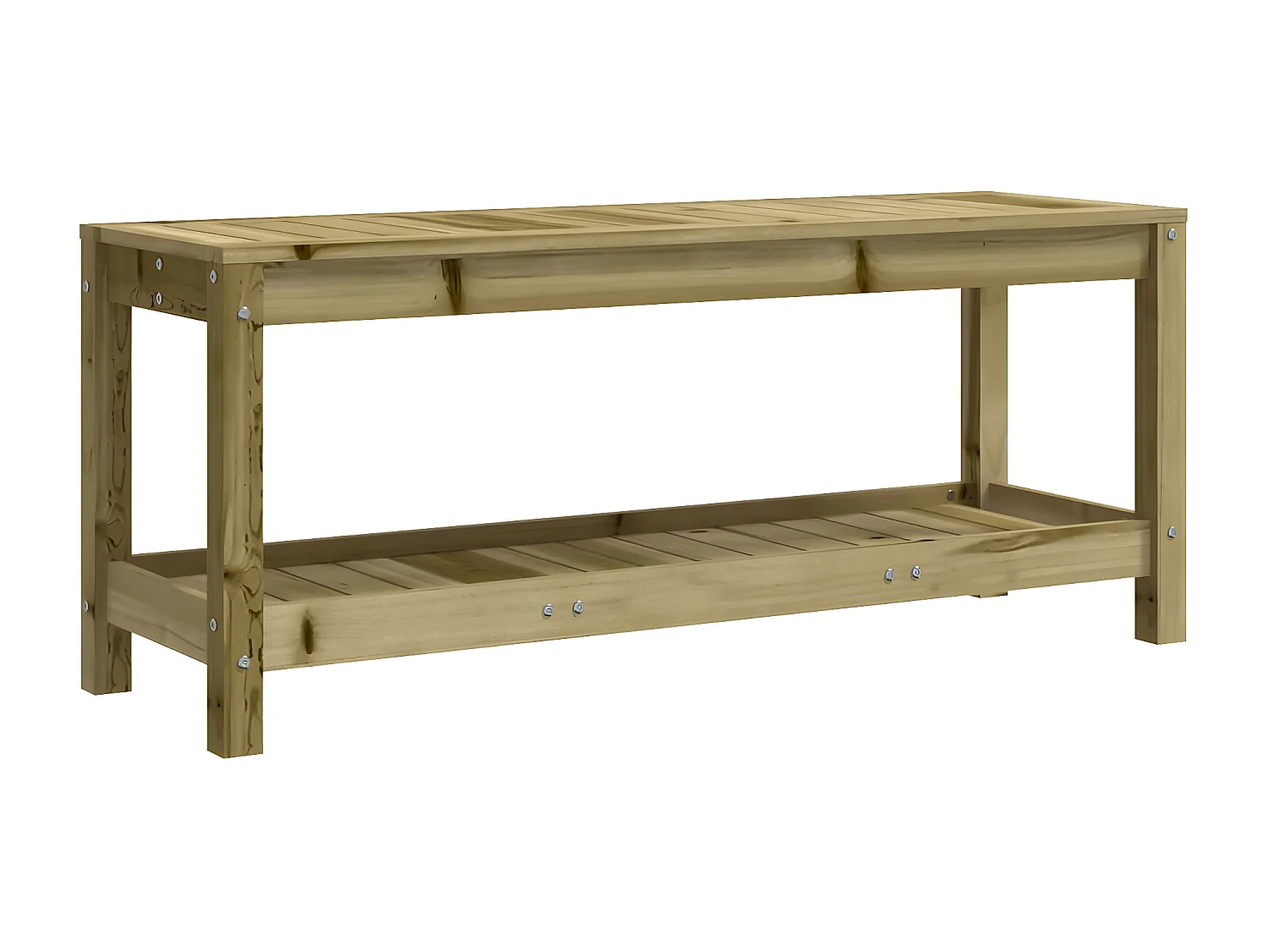 Banc de jardin 108x35x45 cm bois de pin imprégné PEWV25625