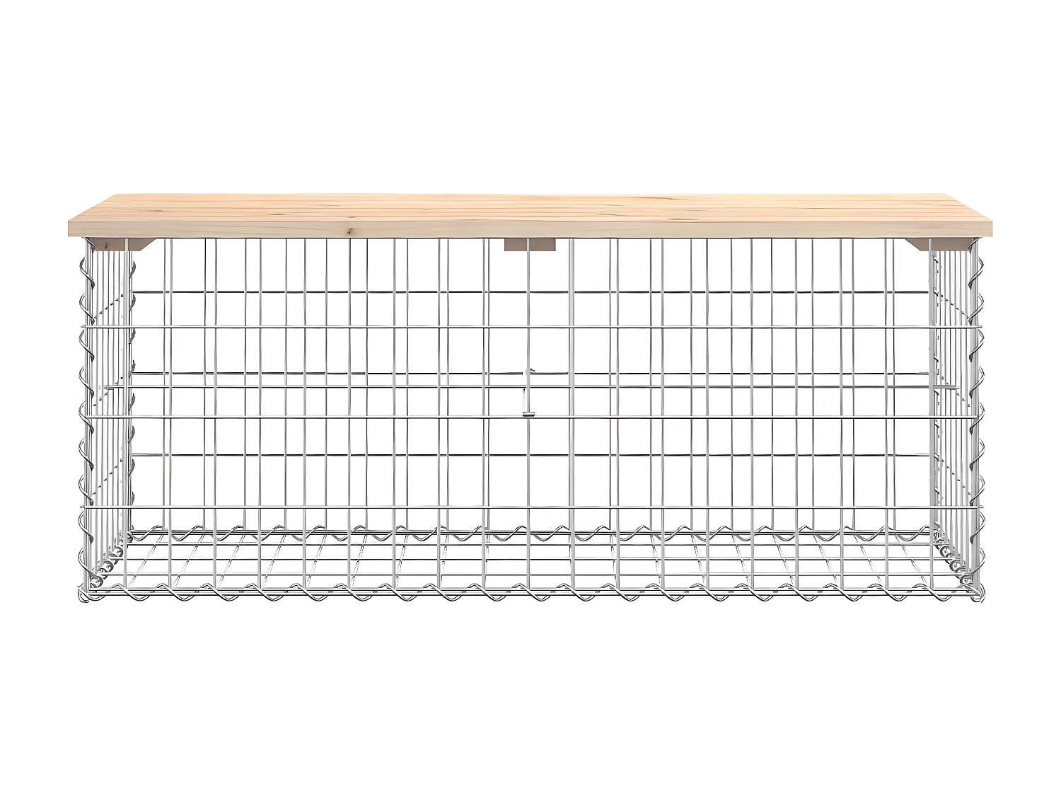 Banc de jardin design de gabion 103x44x42 cm bois massif de pin PEWV99285