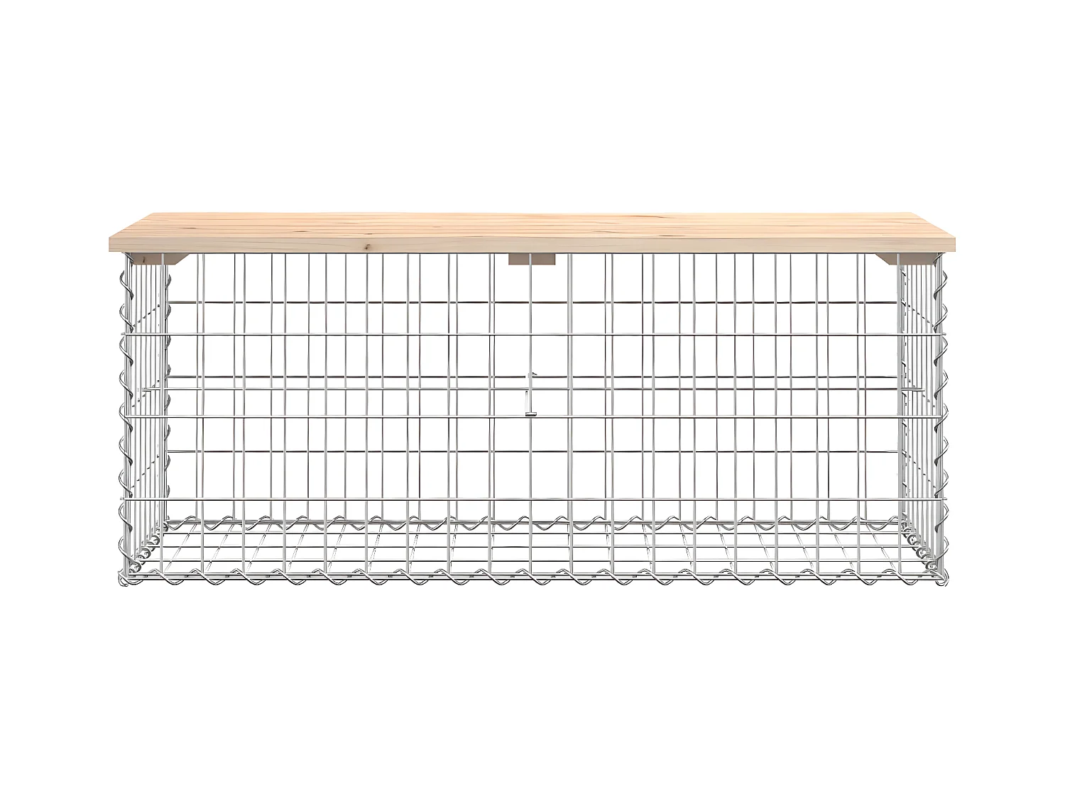 Banc de jardin design de gabion 103x44x42 cm bois massif de pin PEWV99285