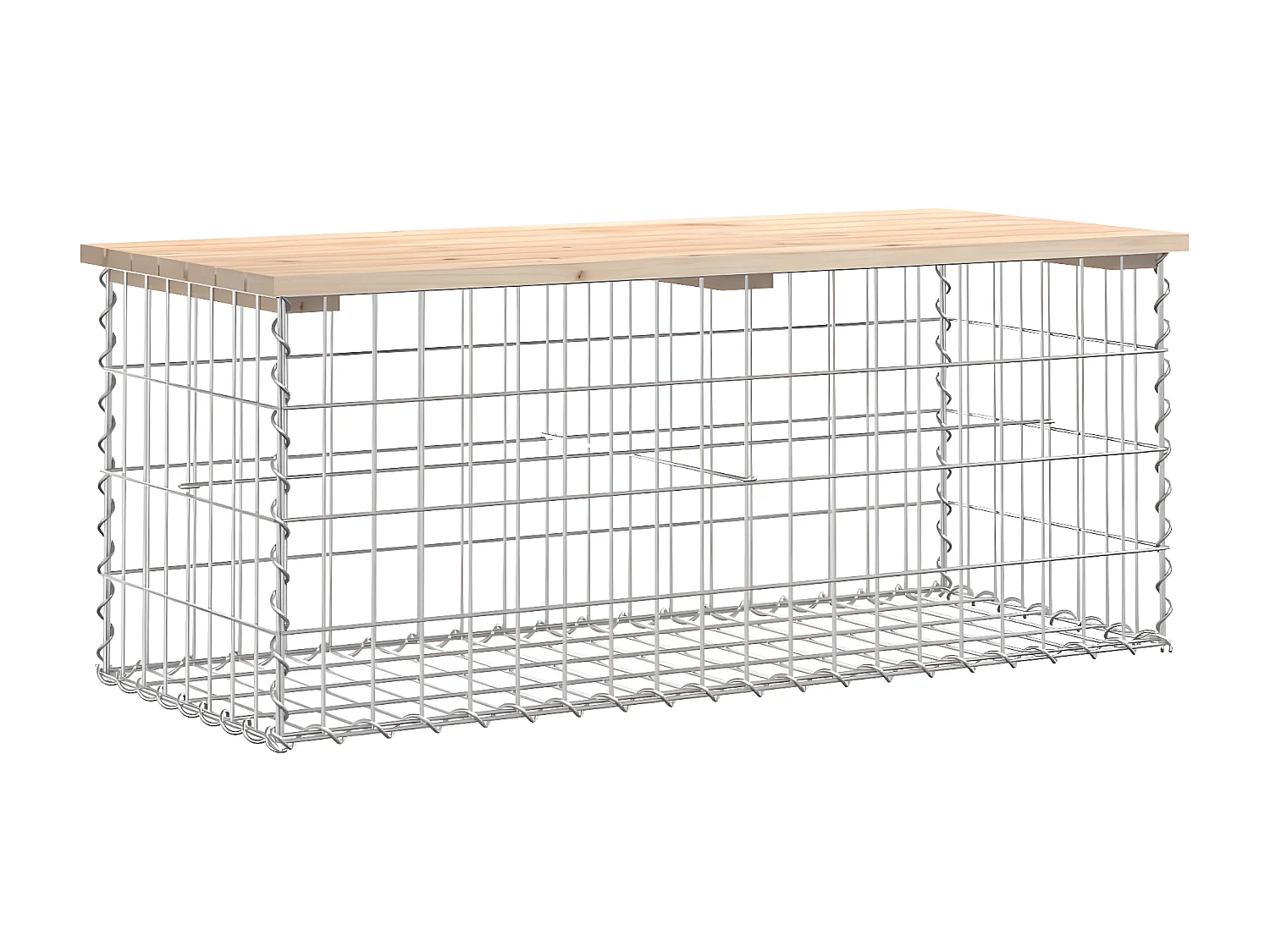 Tuinbank Schanskorfontwerp 103x44x42 cm massief grenenhout NL790599