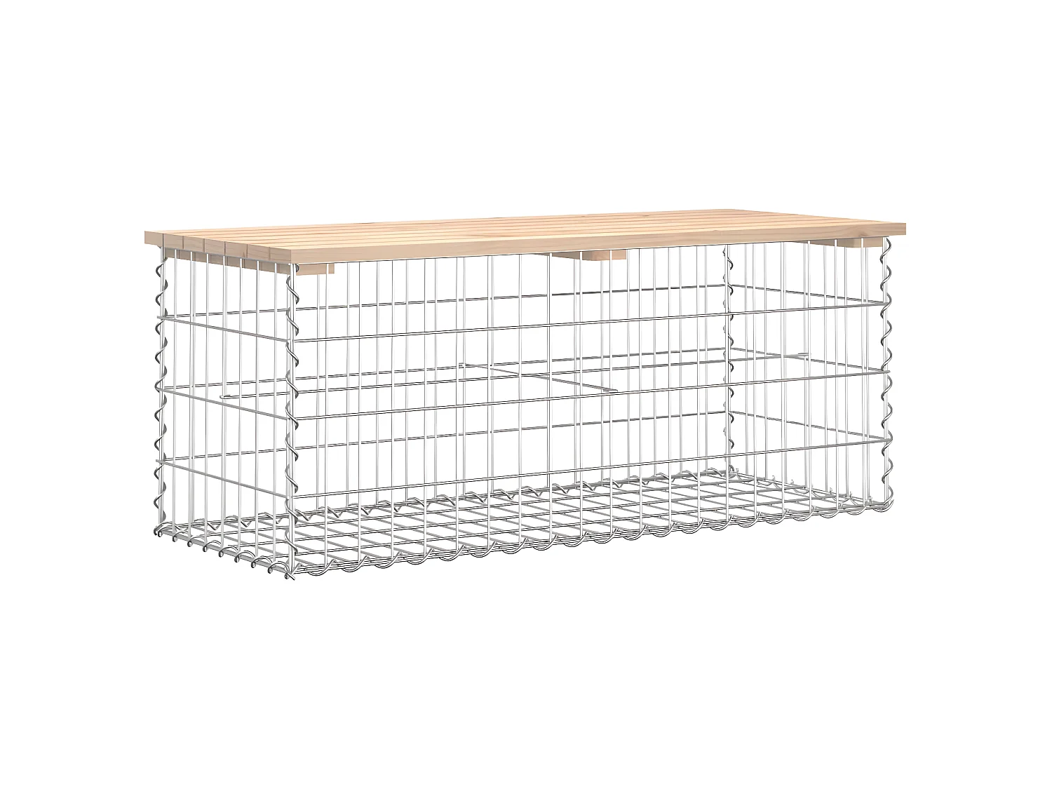 Tuinbank Schanskorfontwerp 103x44x42 cm massief grenenhout NL790599