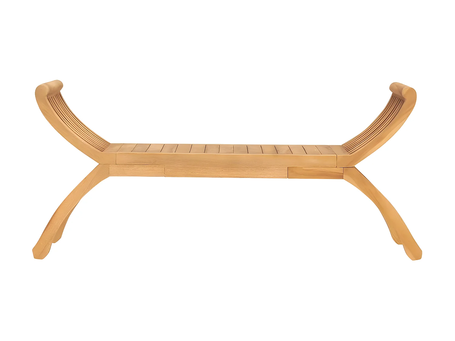Banc de jardin 120 cm Bois de teck solide PEWV20864
