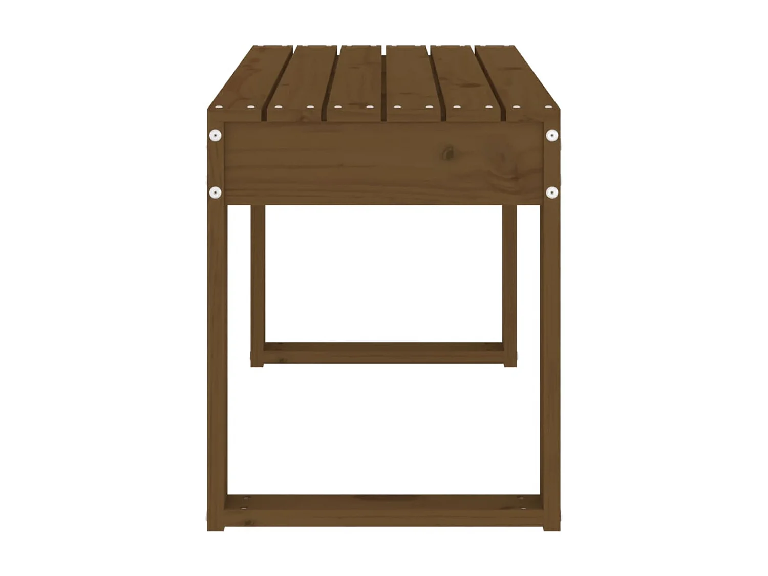 Banc de jardin marron miel 80x38x45 cm bois de pin massif PEWV75506