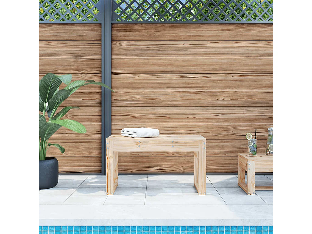 Tuinbank 80x38x45 cm massief grenenhout NL914253