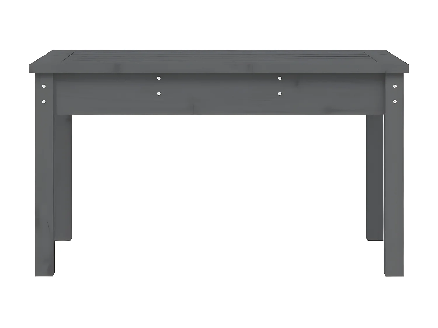 Banco de jardim 80x44x45 cm madeira de pinho maciça cinzento PT414240