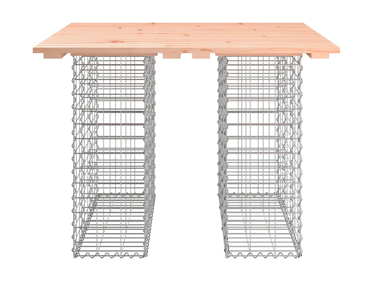Banc jardin design gabion 100x102x72 cm bois massif de douglas PEWV20737