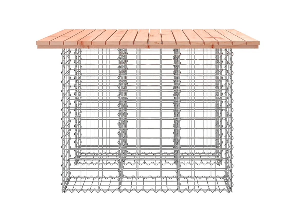 Banc jardin design gabion 100x102x72 cm bois massif de douglas PEWV20737