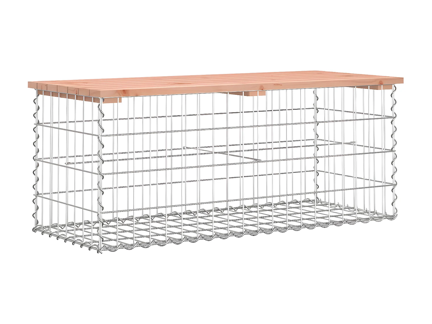 Banc de jardin design gabion 103x44x42cm bois massif de douglas PEWV33785