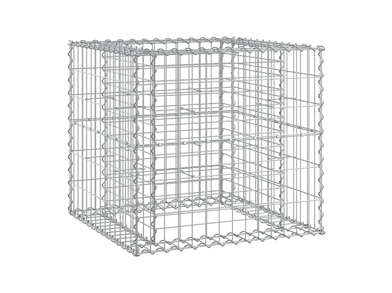 Banc de jardin avec panier en gabion bois massif de pin PEWV30368