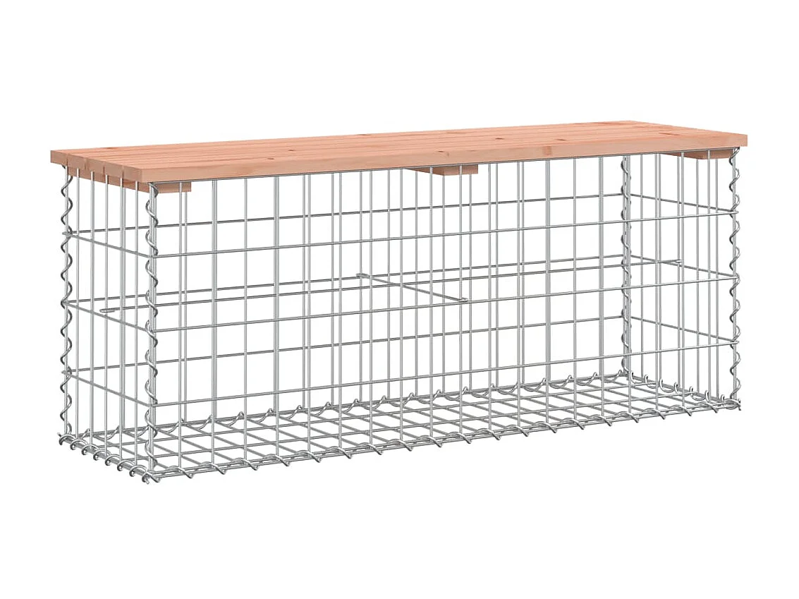 Banc jardin design gabion 103x31,5x42 cm bois massif de douglas PEWV76857