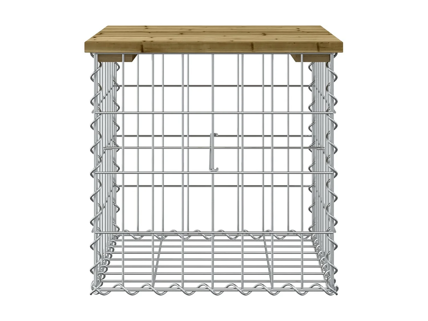 Banc de jardin design gabion 43x44x42 cm bois de pin imprégné PEWV53607
