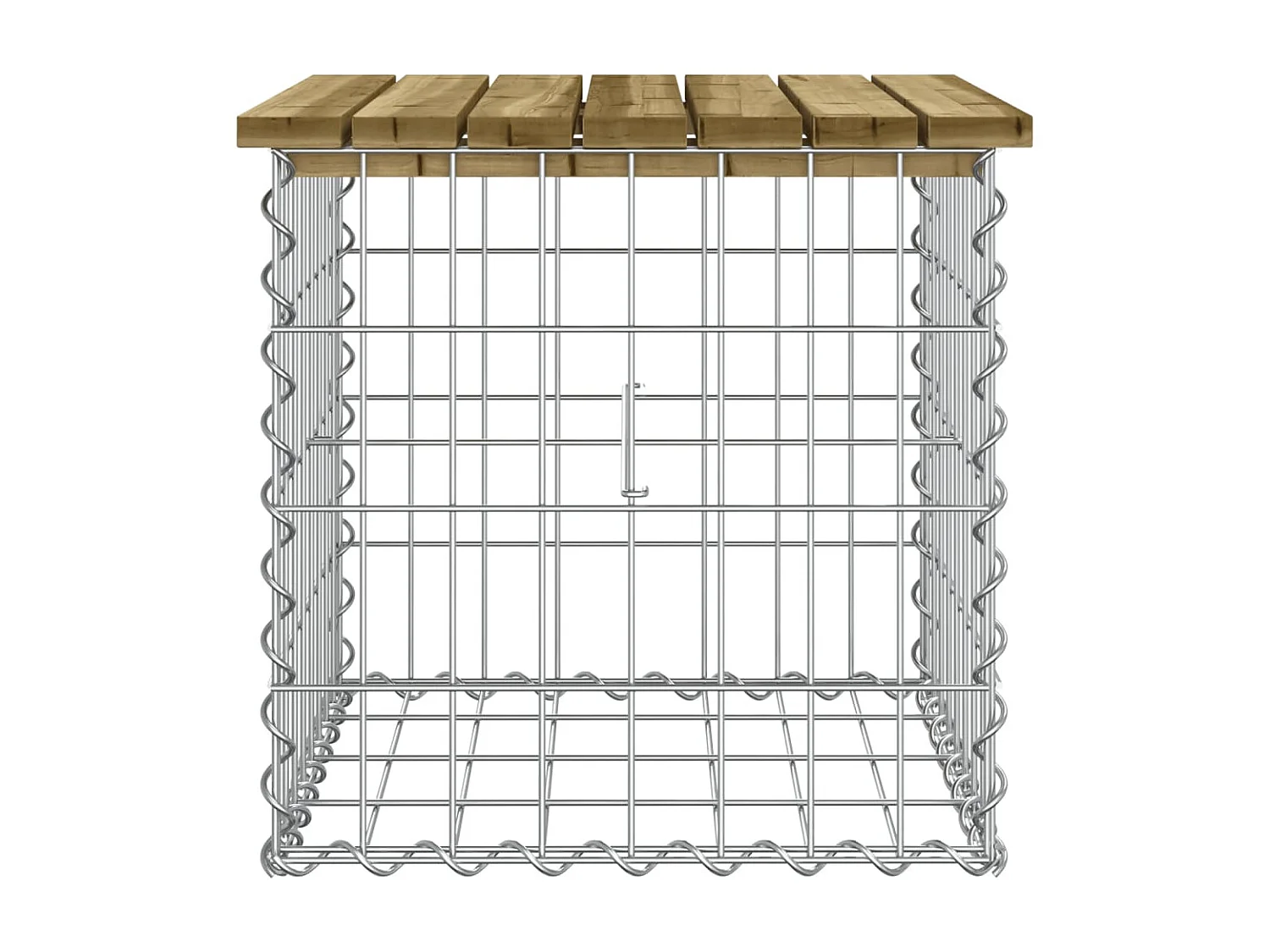 Banc de jardin design gabion 43x44x42 cm bois de pin imprégné PEWV53607