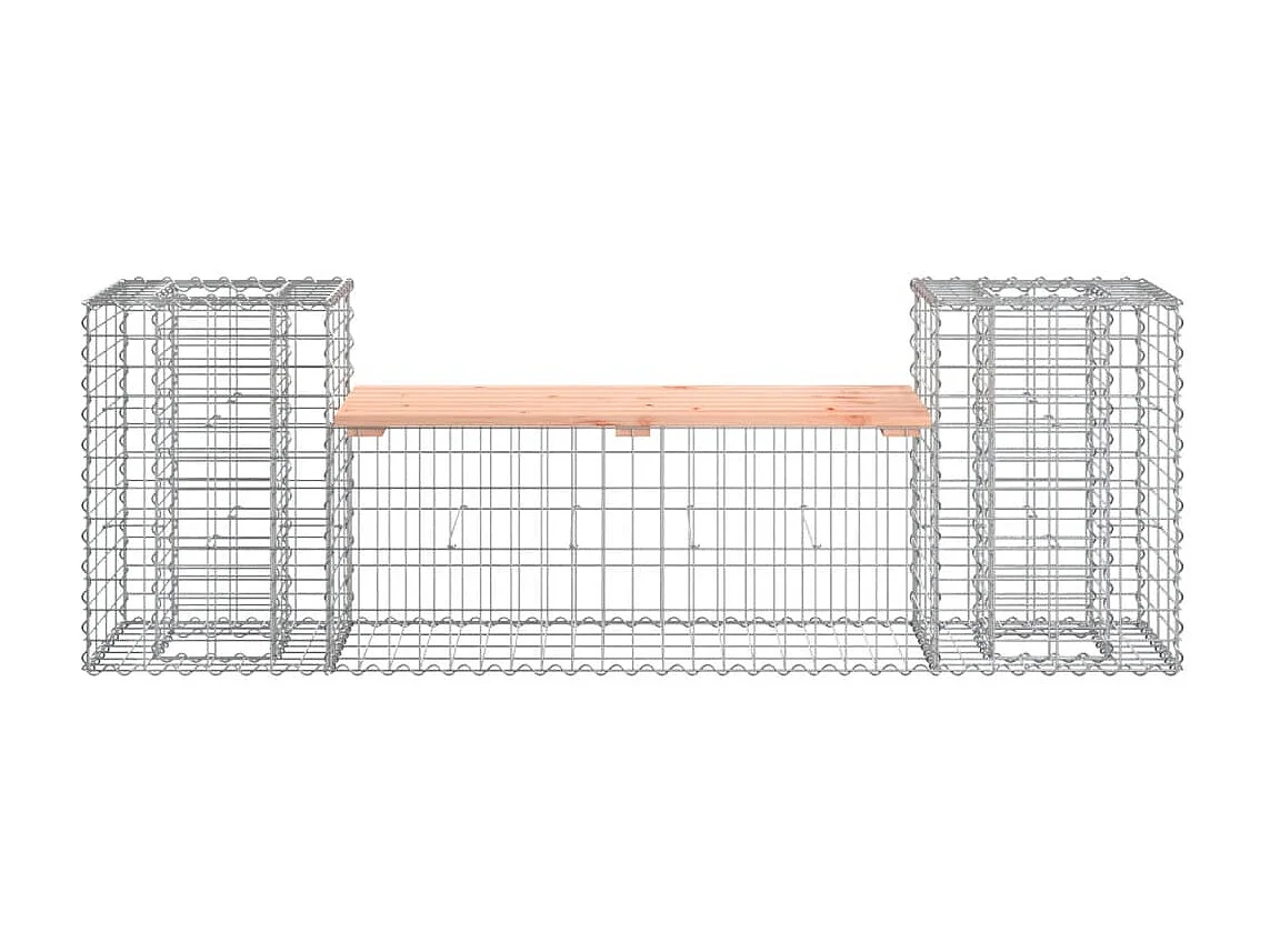 Banc de jardin design gabion 183x41x60,5 cm bois massif douglas PEWV75141