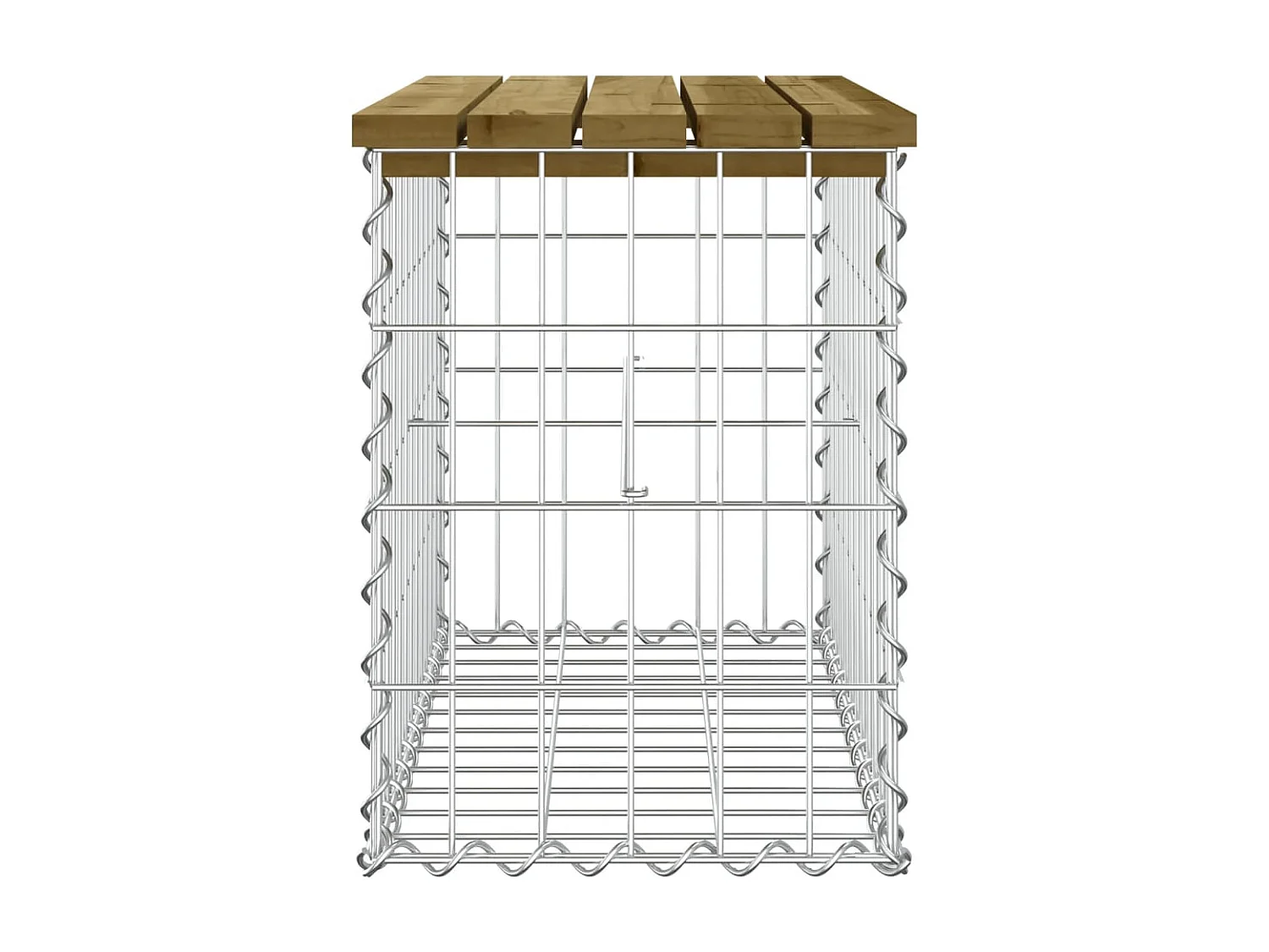 Tuinbank schanskorfontwerp 63x31,5x42 cm geïmpregneerd hout NL919962
