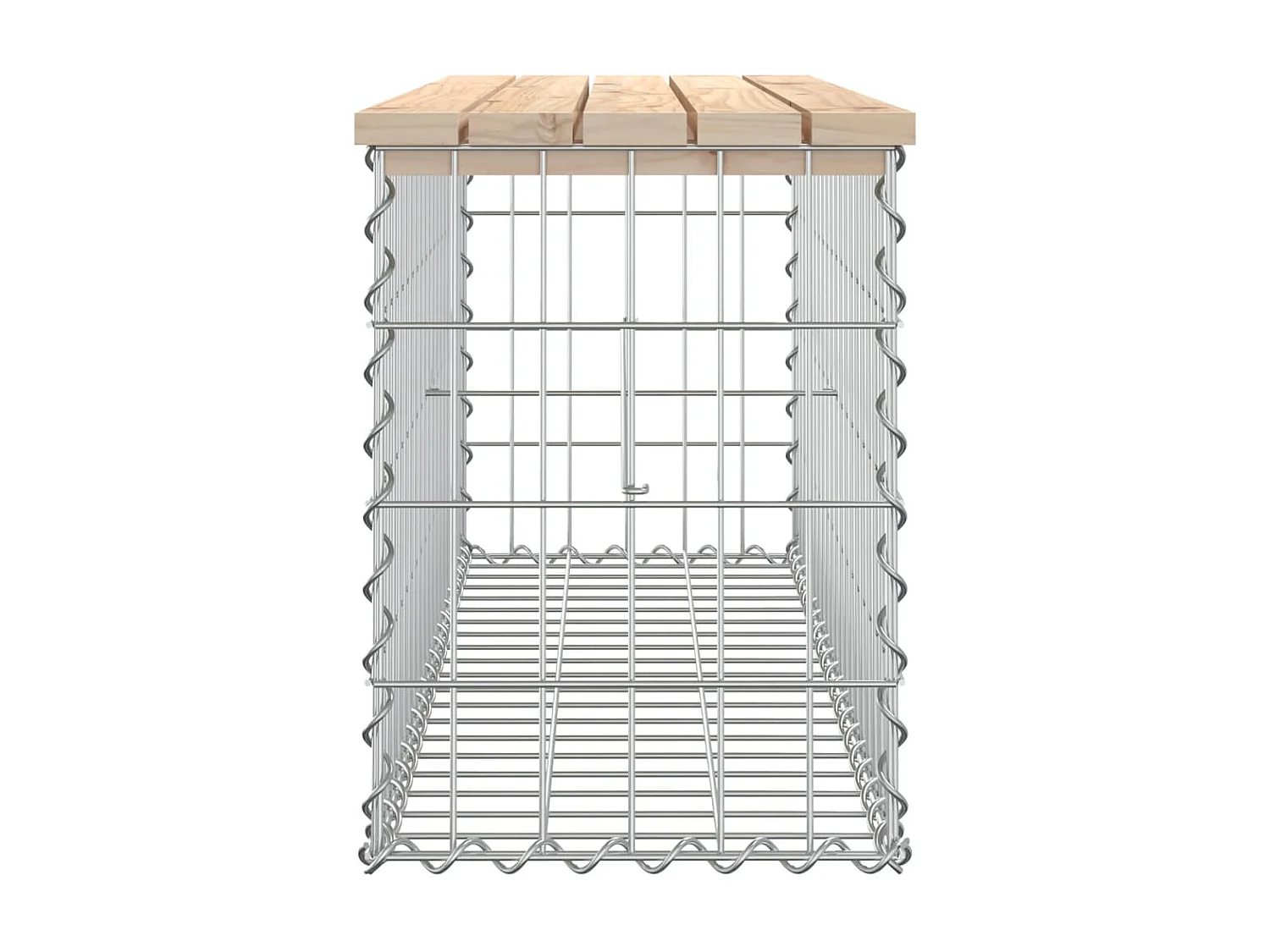 Banc de jardin design de gabion 103x31,5x42 bois massif de pin PEWV77390