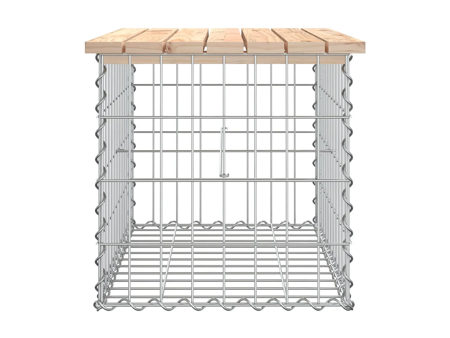 Banc de jardin design de gabion 63x44x42 cm bois massif de pin PEWV96053