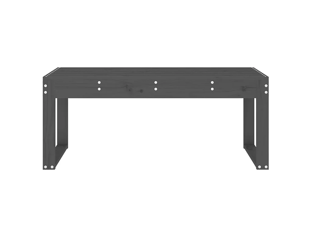 Banco de jardim 110x38x45 cm madeira de pinho maciça cinzento PT338481