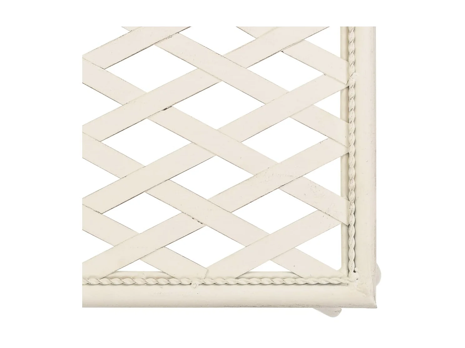 Chaise longue de jardin, Bain de soleil, Banc exterieur 128 cm Métal Antique Blanc SEF12387