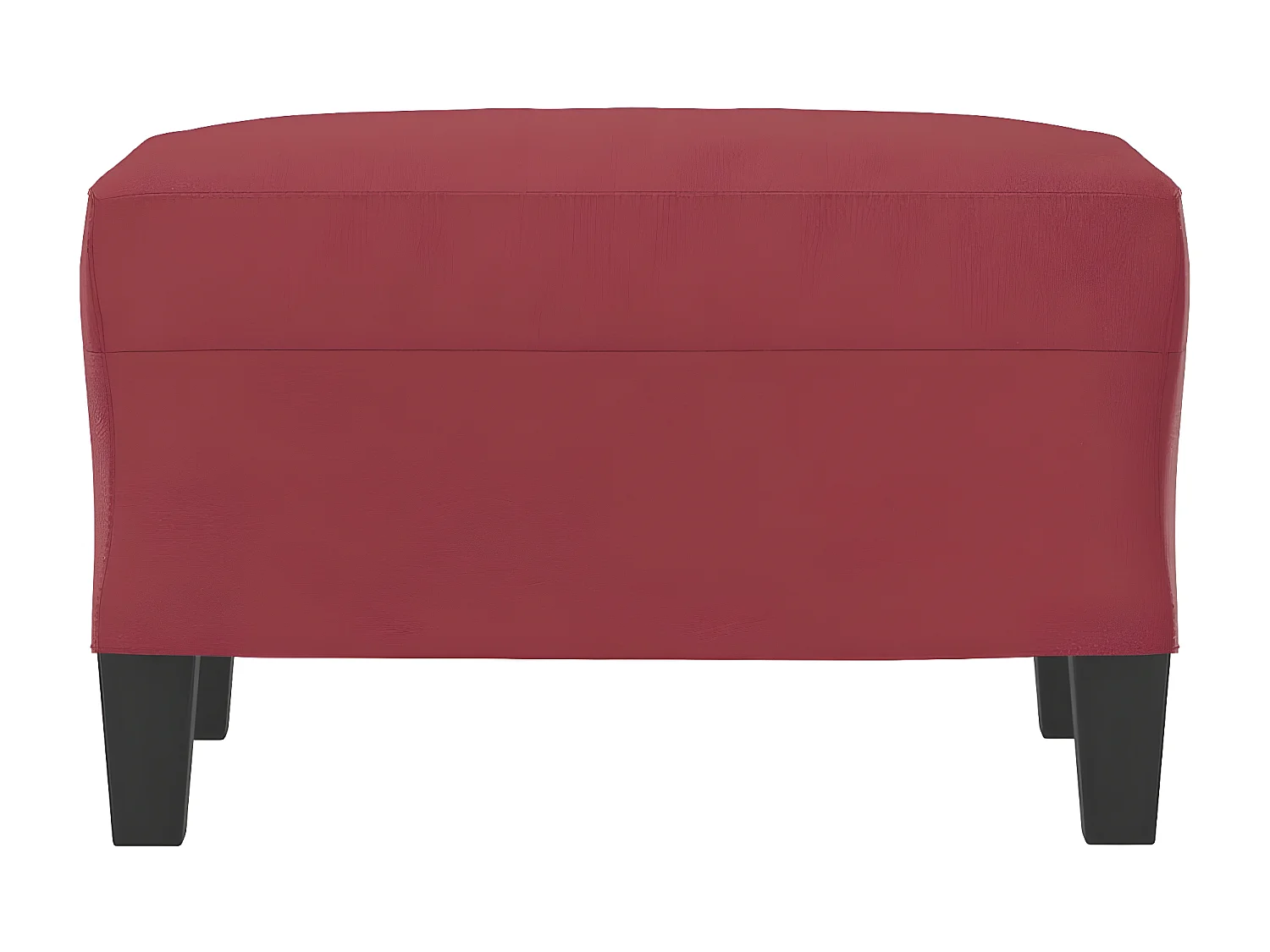 Repose-pied Rouge bordeaux 60x50x41 cm Similicuir LQF98546