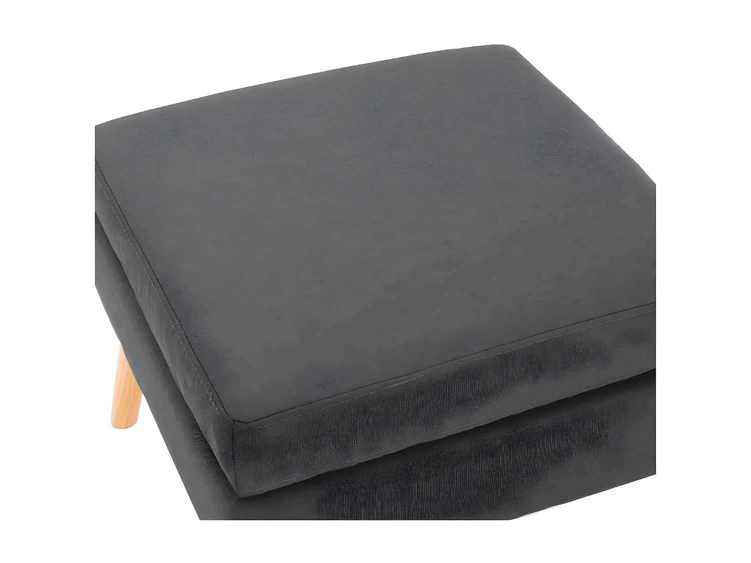 Repose-pied Gris foncé Tissu LQF12388