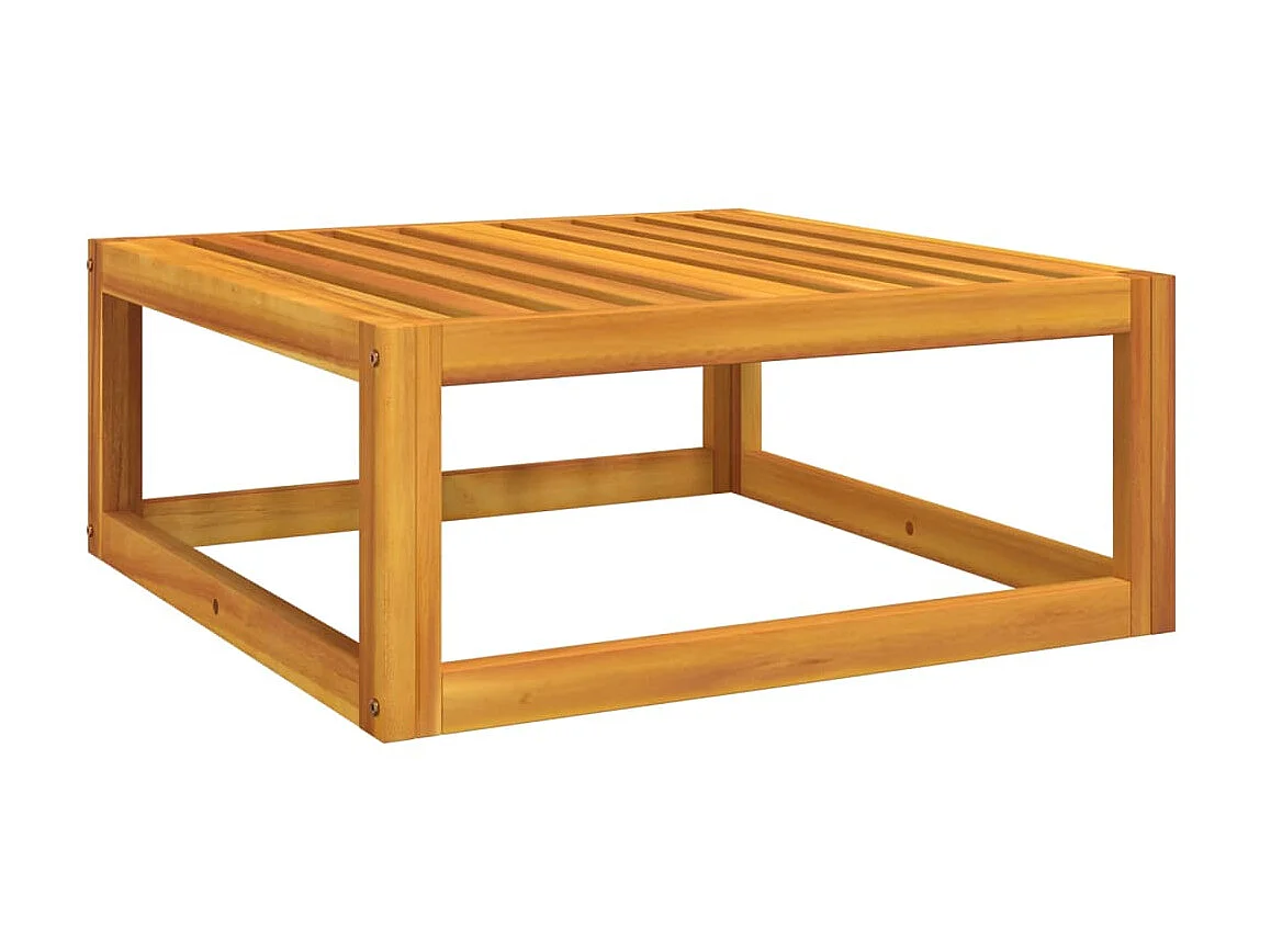 Canapé de jardin coussin gris clair bois massif d'acacia LQF34518